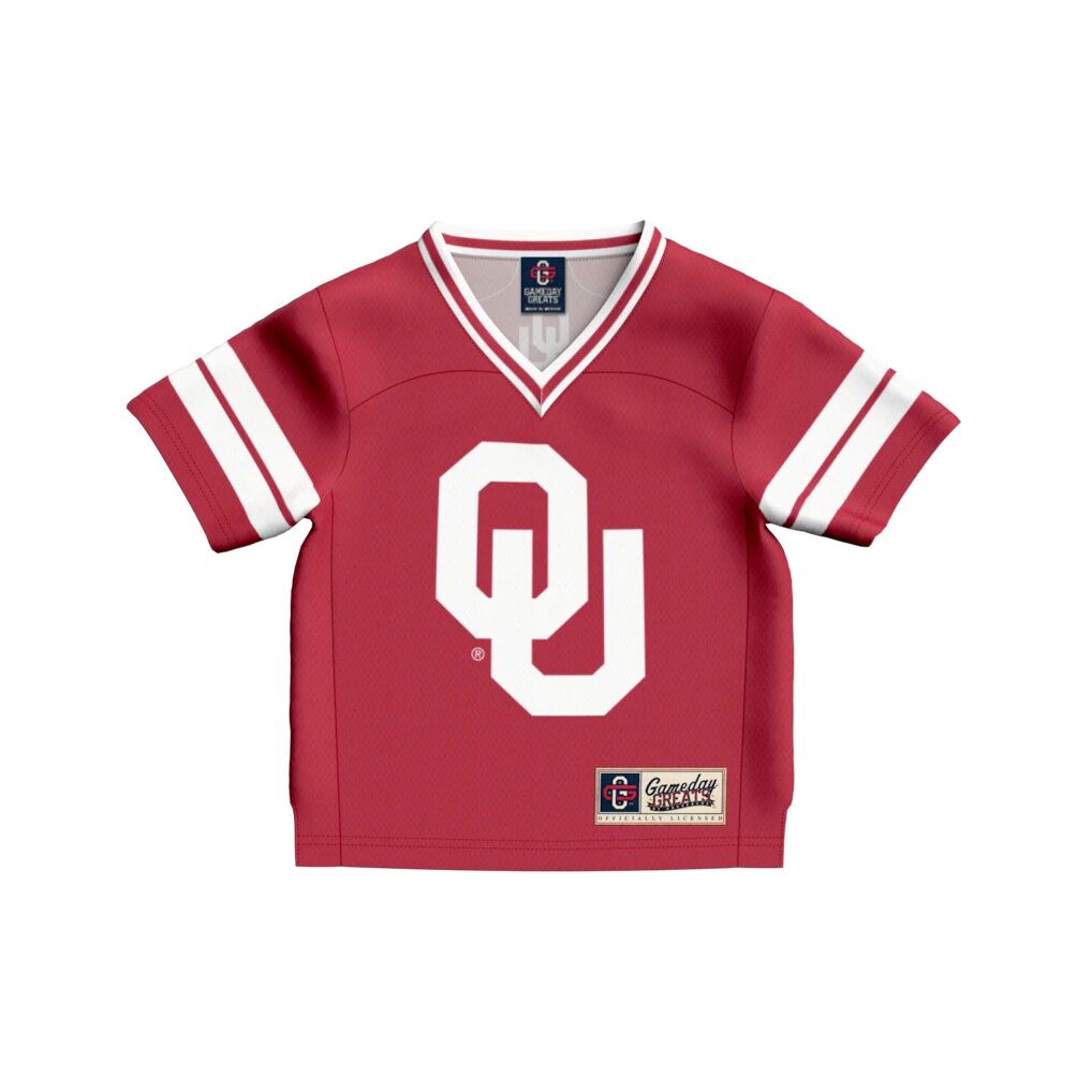 #1 Oklahoma Sooners GameDay Greats Toddler Lightweight Collegiate Football Fashion Jersey