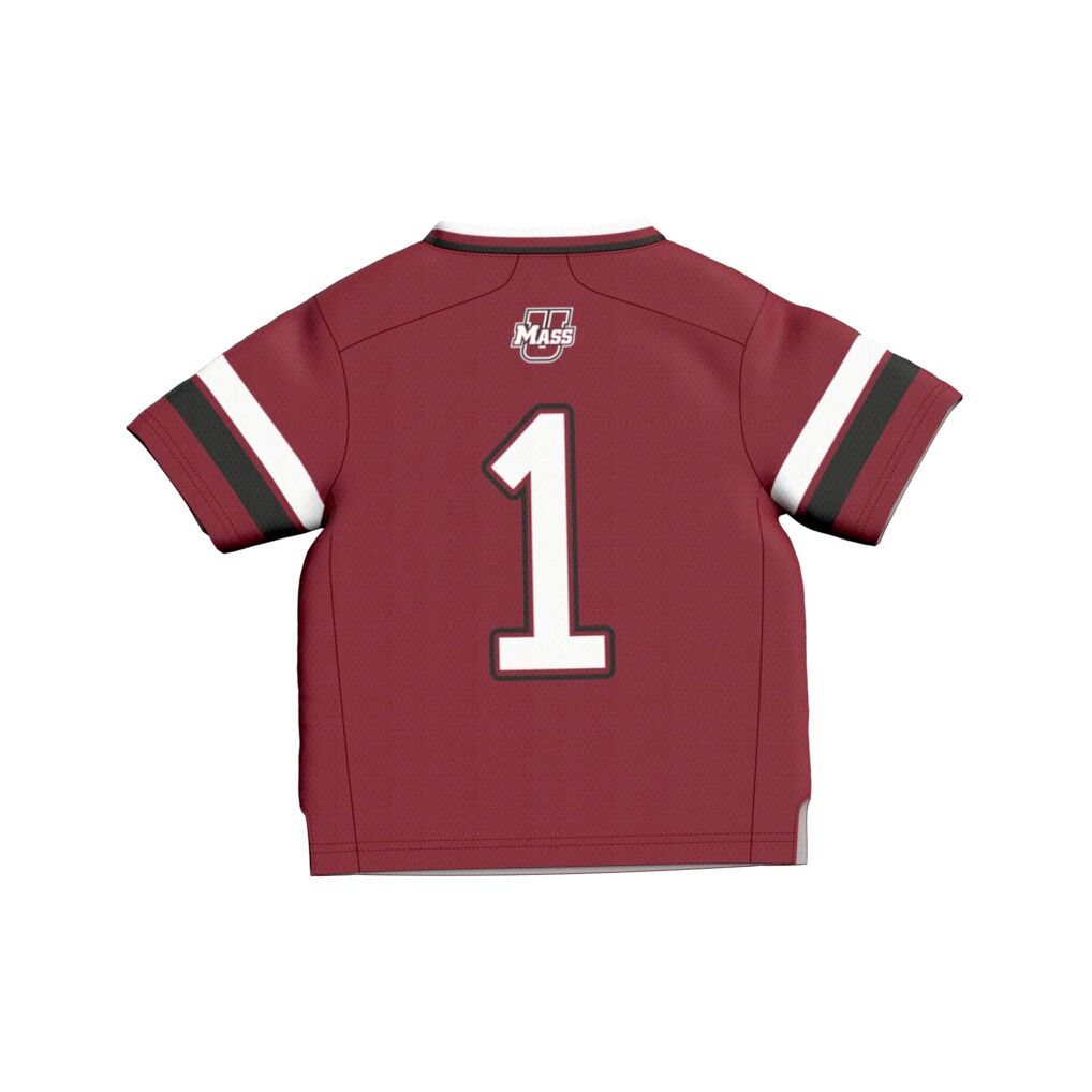 #1 UMass Minutemen GameDay Greats Toddler Lightweight Collegiate Football Fashion Jersey - Maroon