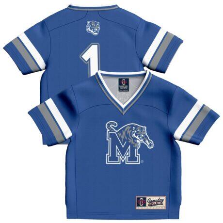 #1 Memphis Tigers GameDay Greats Toddler Lightweight Collegiate Football Fashion Jersey - - Front View