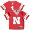 #1 Nebraska Huskers GameDay Greats Toddler Lightweight Collegiate Football Fashion Jersey - - Front View