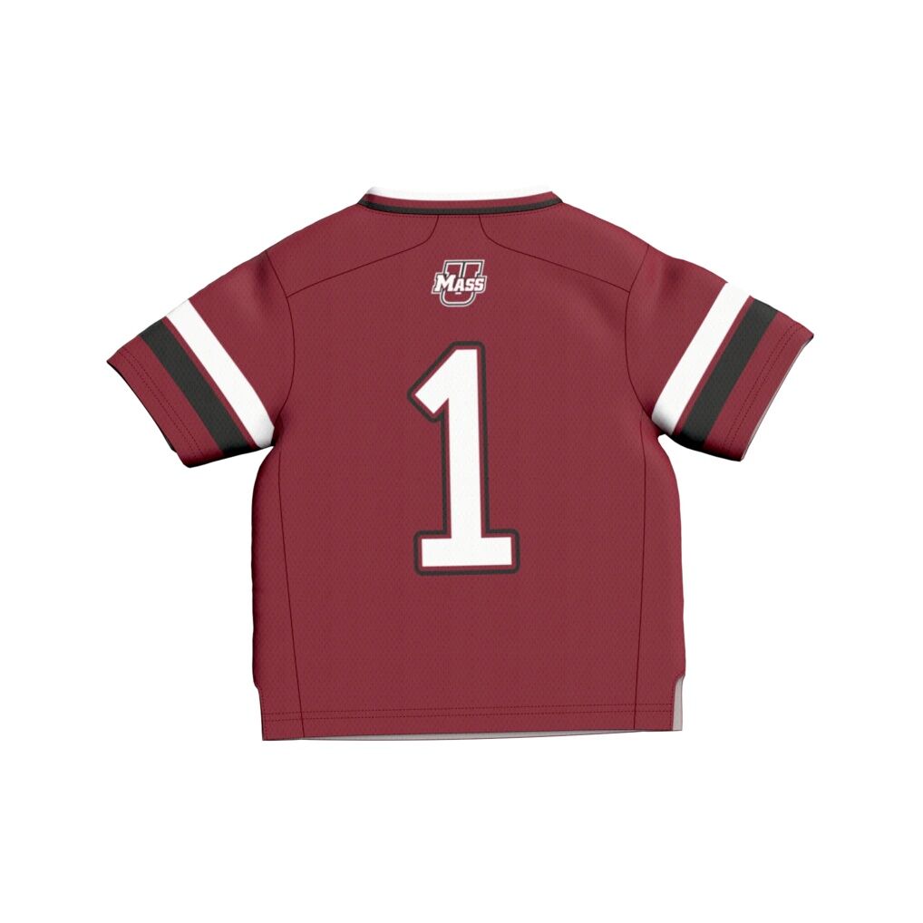 #1 UMass Minutemen GameDay Greats Infant Lightweight Collegiate Football Fashion Jersey - Maroon