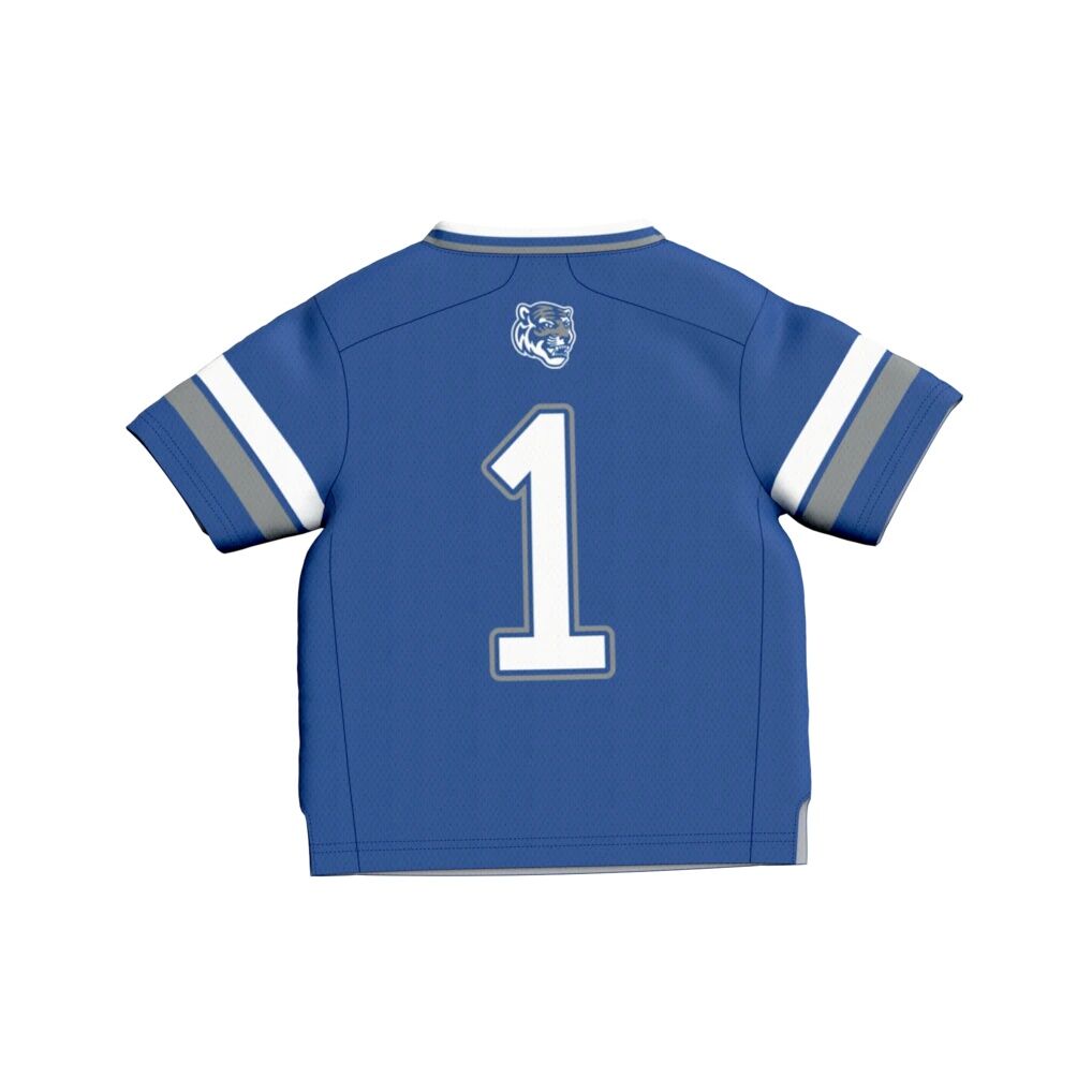 #1 Memphis Tigers GameDay Greats Infant Lightweight Collegiate Football Fashion Jersey - Royal