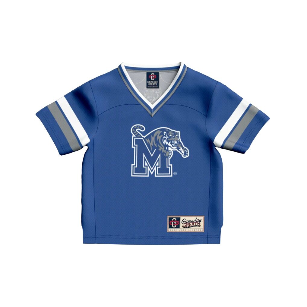 #1 Memphis Tigers GameDay Greats Infant Lightweight Collegiate Football Fashion Jersey - Royal