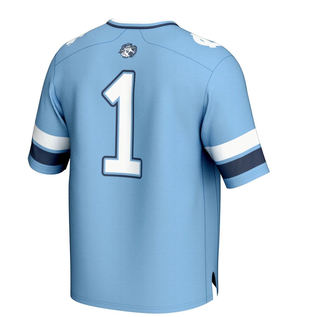 #1 North Carolina Tar Heels GameDay Greats Unisex Lightweight Collegiate Football Fashion Jersey - Carolina Blue