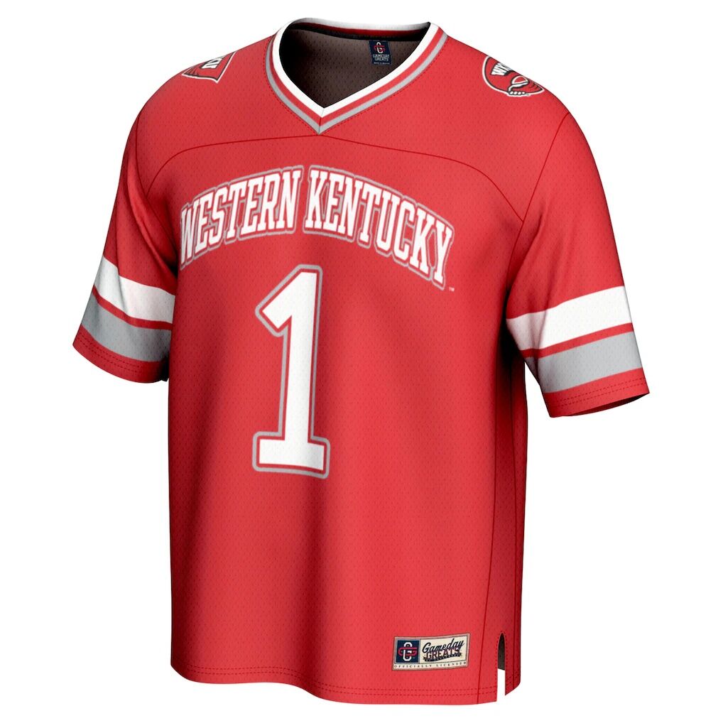 #1 Western Kentucky Hilltoppers GameDay Greats Unisex Lightweight Collegiate Football Fashion Jersey