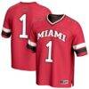 #1 Miami University RedHawks GameDay Greats Unisex Lightweight Collegiate Football Fashion Jersey - Red - Front View