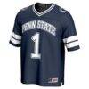 #1 Penn State Nittany Lions GameDay Greats Unisex Lightweight Collegiate Football Fashion Jersey - Navy - Side View