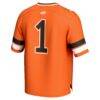 #1 Oklahoma State Cowboys GameDay Greats Unisex Lightweight Collegiate Football Fashion Jersey - Orange - Detail View