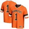 #1 Oklahoma State Cowboys GameDay Greats Unisex Lightweight Collegiate Football Fashion Jersey - Orange - Front View