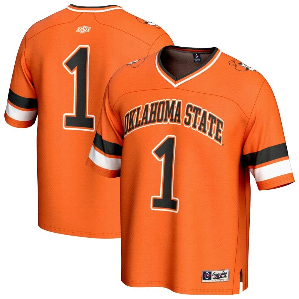 #1 Oklahoma State Cowboys GameDay Greats Unisex Lightweight Collegiate Football Fashion Jersey