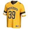 #39 Missouri Tigers GameDay Greats Lightweight Collegiate Football Fashion Jersey - Gold - Side View