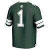#1 Michigan State Spartans GameDay Greats Unisex Lightweight Collegiate Football Fashion Jersey - Green - Detail View