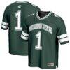 #1 Michigan State Spartans GameDay Greats Unisex Lightweight Collegiate Football Fashion Jersey - Green - Front View