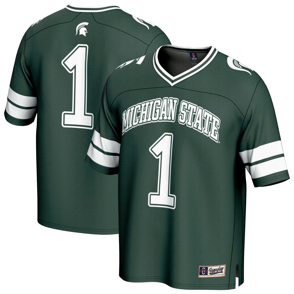 #1 Michigan State Spartans GameDay Greats Unisex Lightweight Collegiate Football Fashion Jersey