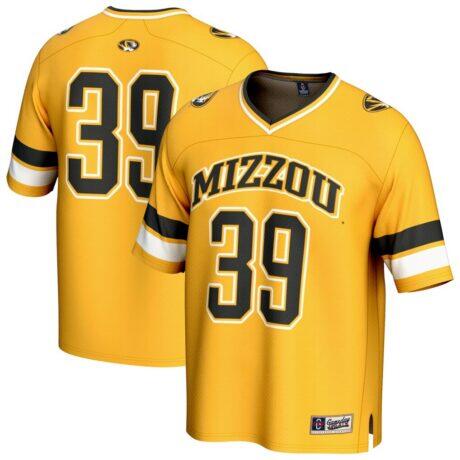 #39 Missouri Tigers GameDay Greats Youth Lightweight Collegiate Football Fashion Jersey - Gold - Front View