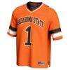 #1 Oklahoma State Cowboys GameDay Greats Youth Lightweight Collegiate Football Fashion Jersey - Orange - Side View