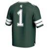 #1 Michigan State Spartans GameDay Greats Youth Lightweight Collegiate Football Fashion Jersey - Green - Detail View