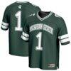 #1 Michigan State Spartans GameDay Greats Youth Lightweight Collegiate Football Fashion Jersey - Green - Front View