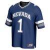 #1 Nevada Wolf Pack GameDay Greats Youth Lightweight Collegiate Football Fashion Jersey - Navy - Side View