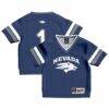 #1 Nevada Wolf Pack GameDay Greats Toddler Lightweight Collegiate Football Fashion Jersey - Navy - Front View