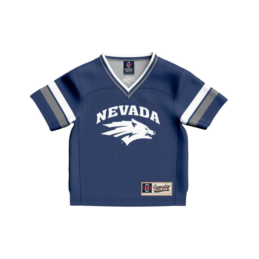 #1 Nevada Wolf Pack GameDay Greats Toddler Lightweight Collegiate Football Fashion Jersey