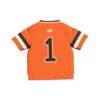 #1 Oklahoma State Cowboys GameDay Greats Toddler Lightweight Collegiate Football Fashion Jersey - Orange - Detail View