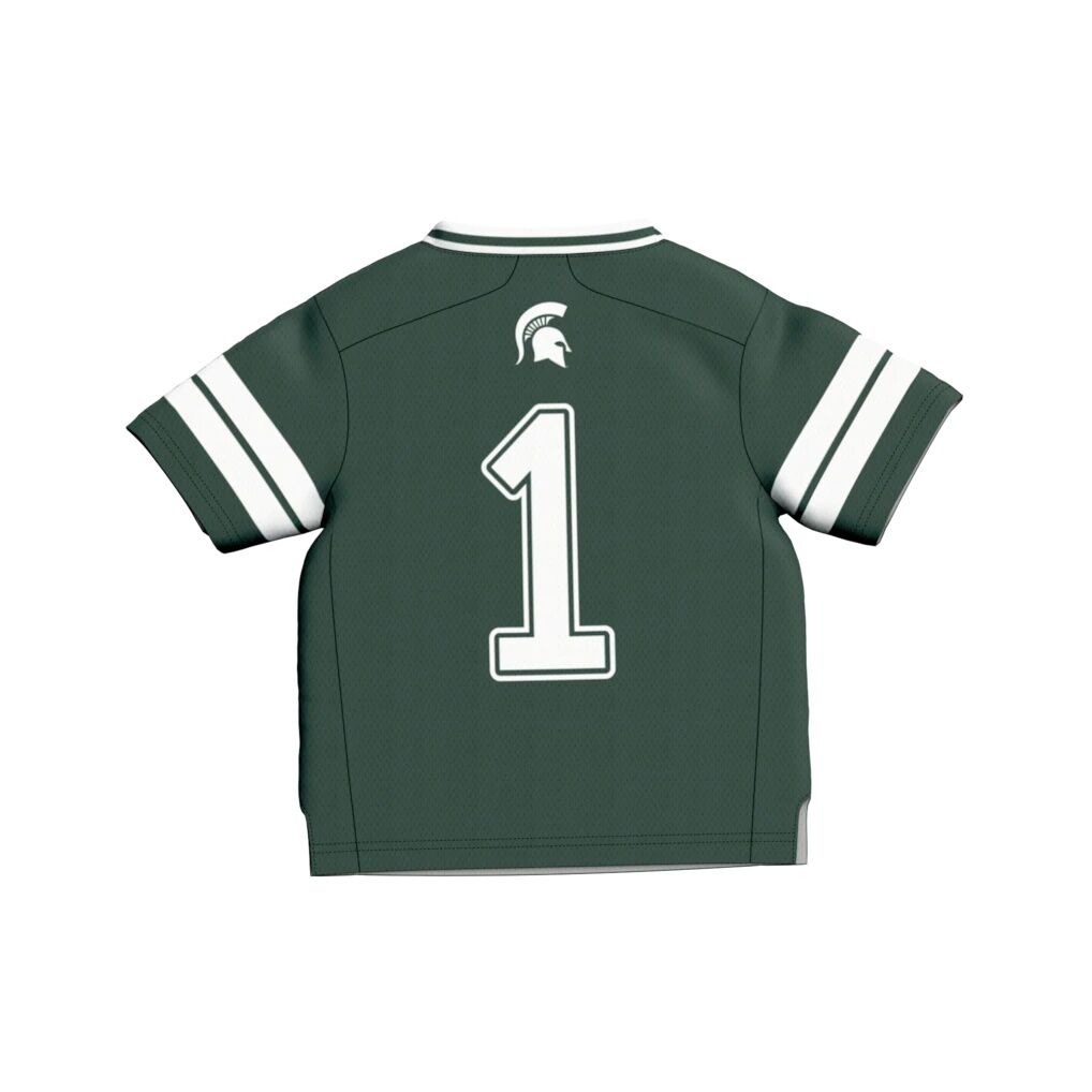#1 Michigan State Spartans GameDay Greats Toddler Lightweight Collegiate Football Fashion Jersey