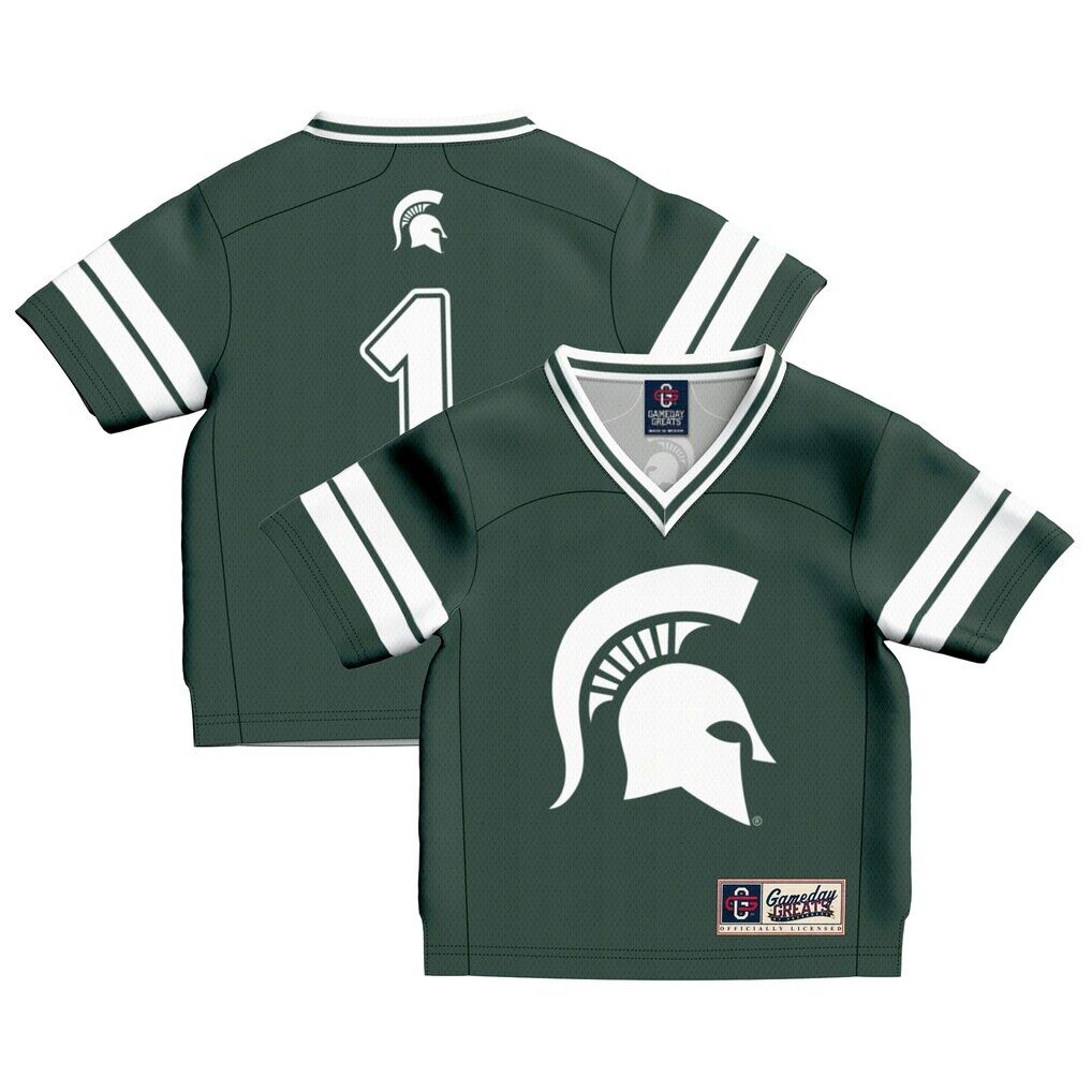 #1 Michigan State Spartans GameDay Greats Toddler Lightweight Collegiate Football Fashion Jersey