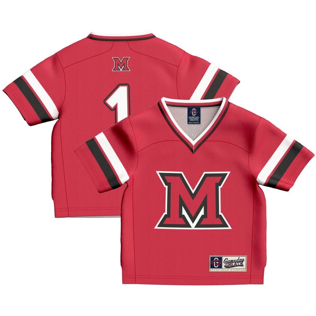 #1 Miami University RedHawks GameDay Greats Infant Lightweight Collegiate Football Fashion Jersey