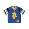 #1 North Carolina A&T Aggies GameDay Greats Toddler Lightweight Collegiate Football Fashion Jersey - Navy - Side View