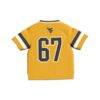 #67 West Virginia Mountaineers GameDay Greats Toddler Lightweight Collegiate Football Fashion Jersey - Gold - Detail View