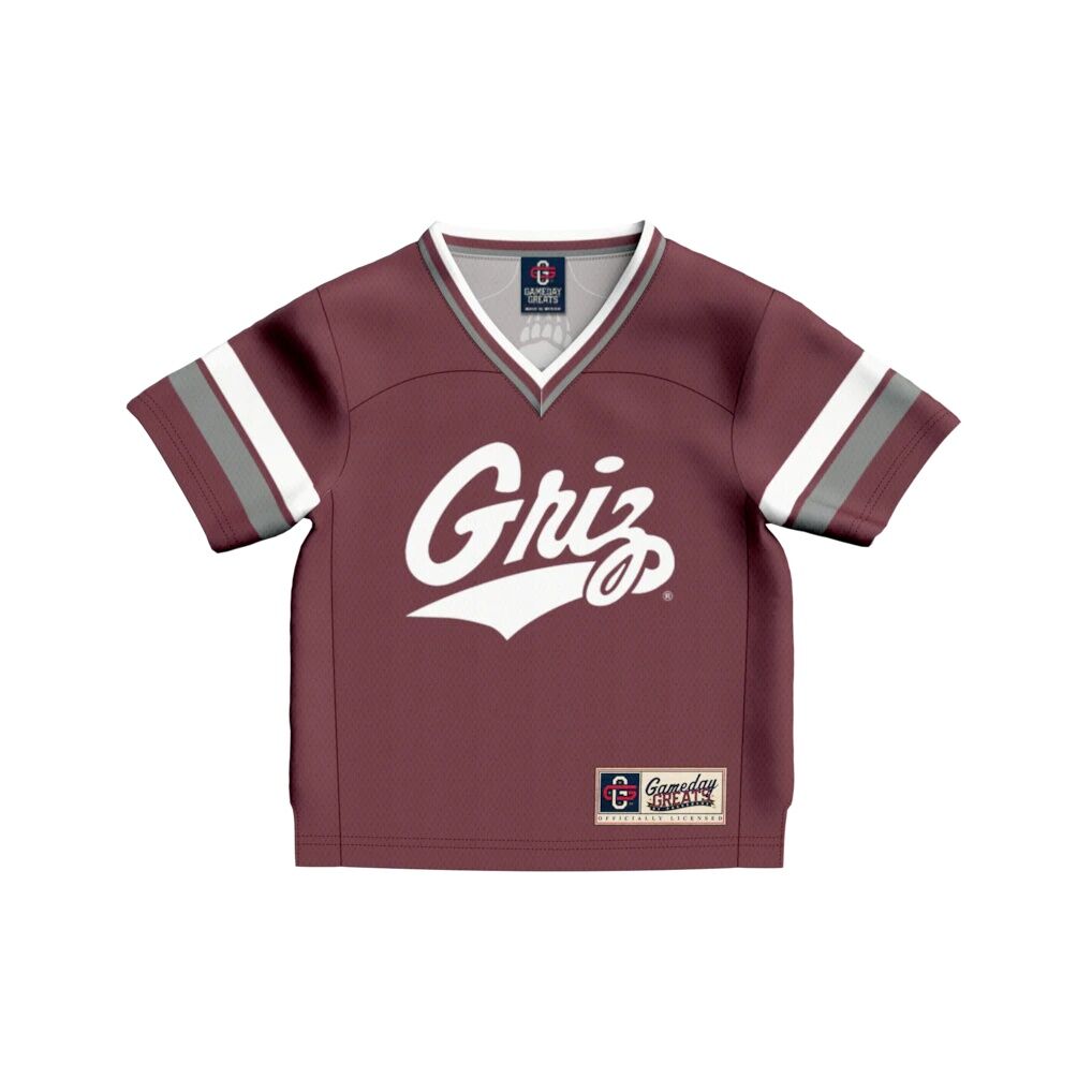 #1 Montana Grizzlies GameDay Greats Infant Lightweight Collegiate Football Fashion Jersey - Maroon