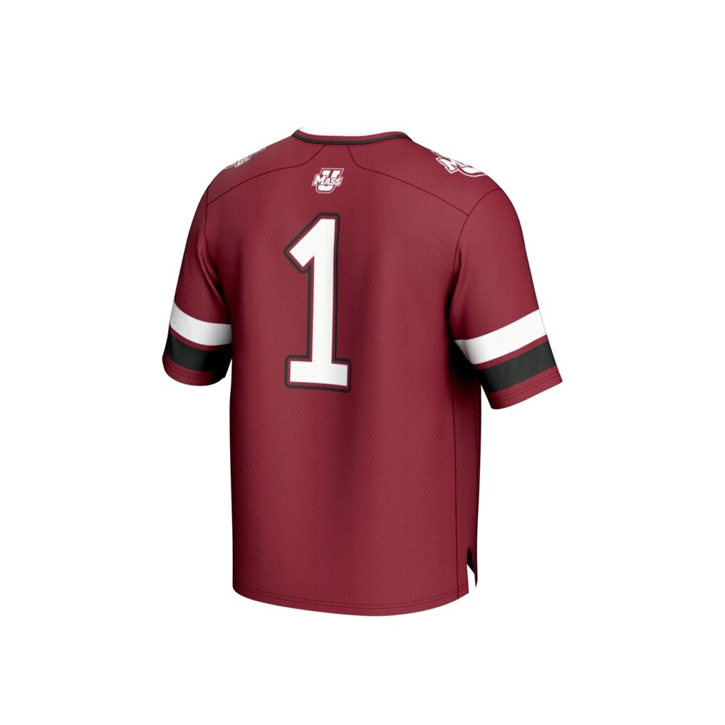 #1 UMass Minutemen GameDay Greats Lightweight Collegiate Football Fashion Jersey - Maroon
