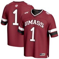 #1 UMass Minutemen GameDay Greats Lightweight Collegiate Football Fashion Jersey - Maroon