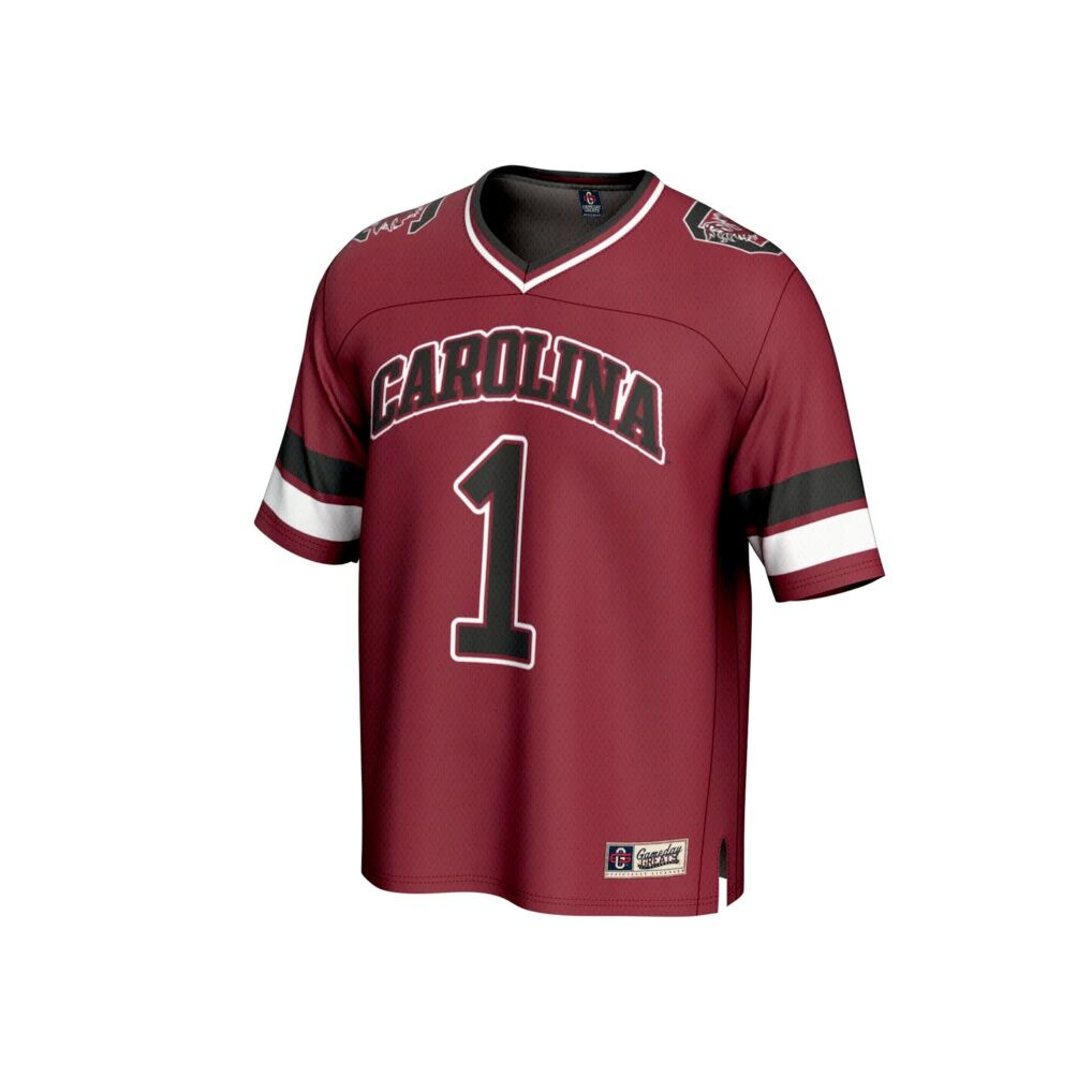 #1 South Carolina Gamecocks GameDay Greats Lightweight Collegiate Football Fashion Jersey - Garnet