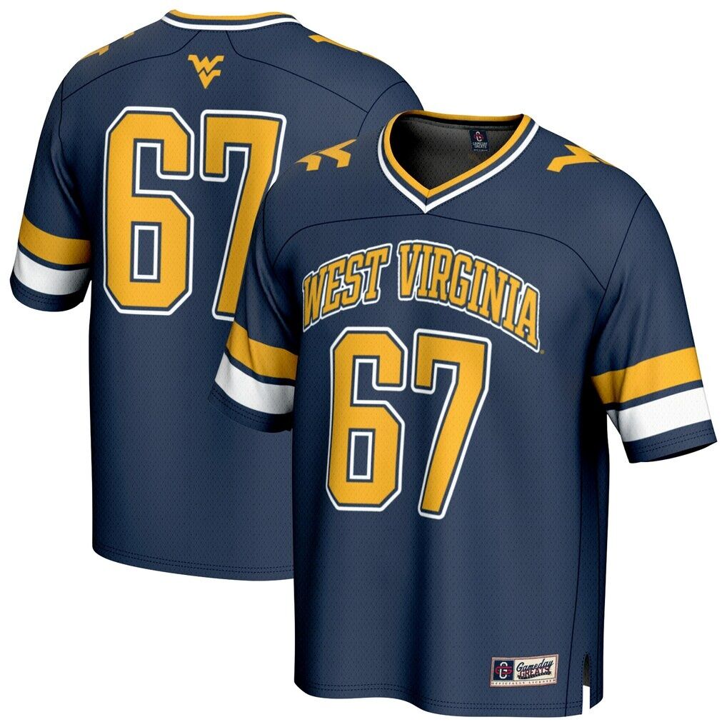 #67 West Virginia Mountaineers GameDay Greats Youth Lightweight Collegiate Football Fashion Jersey