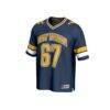 #67 West Virginia Mountaineers GameDay Greats Youth Lightweight Collegiate Football Fashion Jersey - Navy - Side View