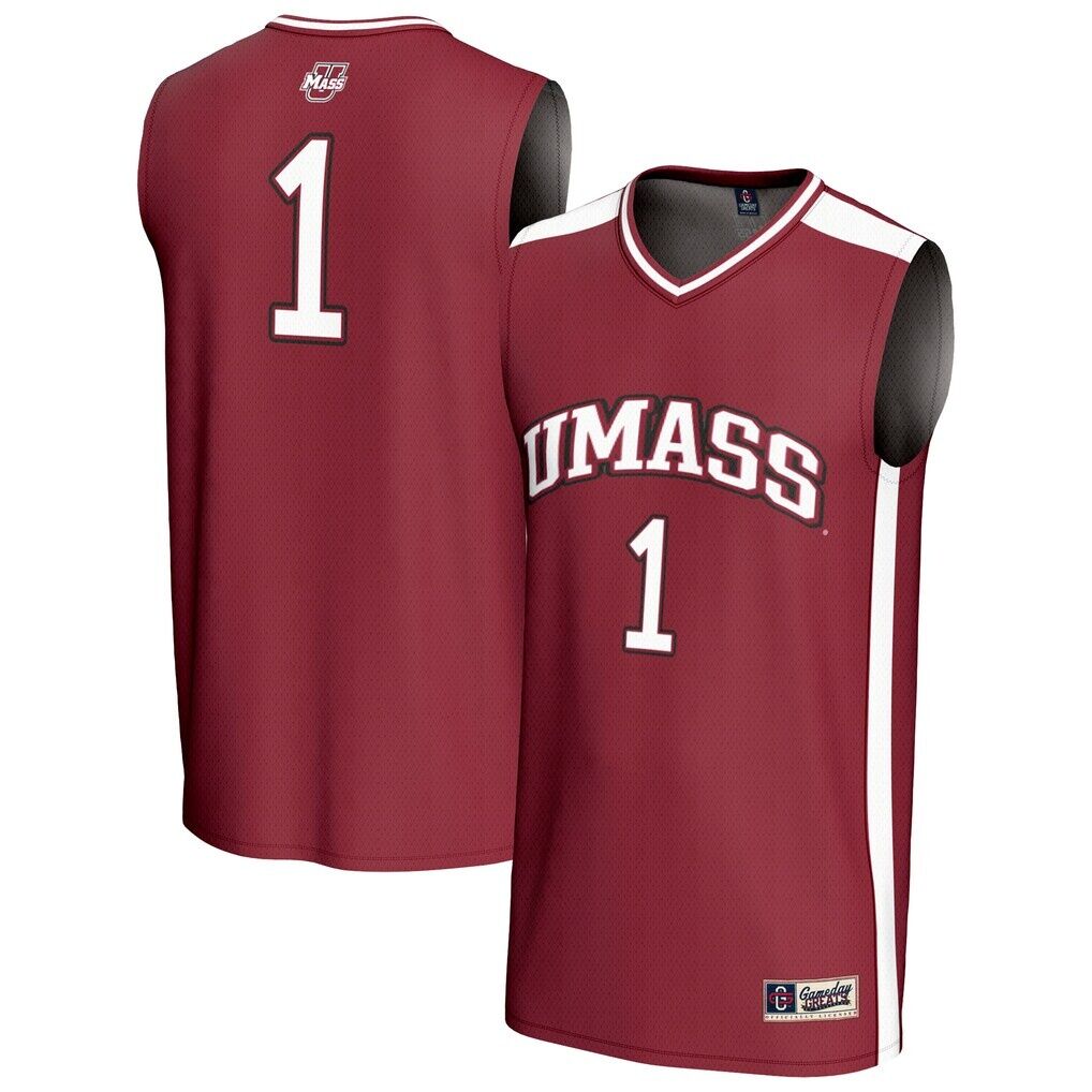 #1 UMass Minutemen GameDay Greats Unisex Lightweight Basketball Fashion Jersey - Maroon