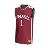 #1 UMass Minutemen GameDay Greats Unisex Lightweight Basketball Fashion Jersey - - Side View