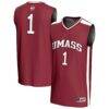 #1 UMass Minutemen GameDay Greats Youth Lightweight Basketball Fashion Jersey - - Front View