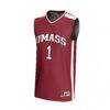 #1 UMass Minutemen GameDay Greats Youth Lightweight Basketball Fashion Jersey - - Side View