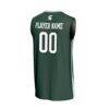 Michigan State Spartans GameDay Greats NIL Pick-A-Player Lightweight Basketball Fashion Jersey - Green - Detail View