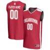 Oklahoma Sooners GameDay Greats NIL Pick-A-Player Lightweight Basketball Fashion Jersey - Crimson - Front View