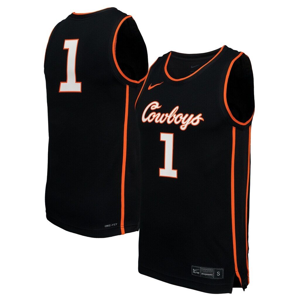 #1 Oklahoma State Cowboys Nike  Replica Basketball Jersey