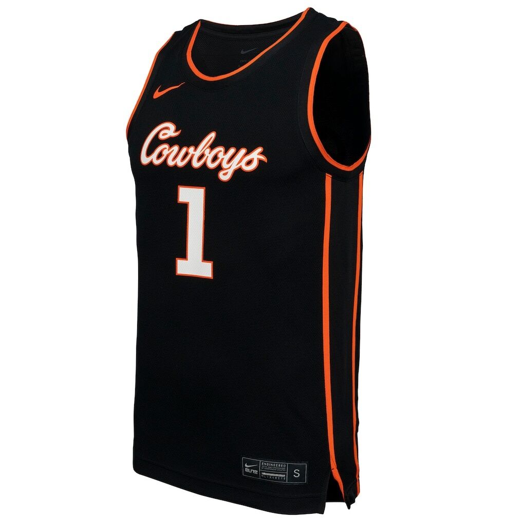 #1 Oklahoma State Cowboys Nike  Replica Basketball Jersey