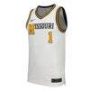 Missouri Tigers Nike Retro Replica Basketball Jersey - White - Side View