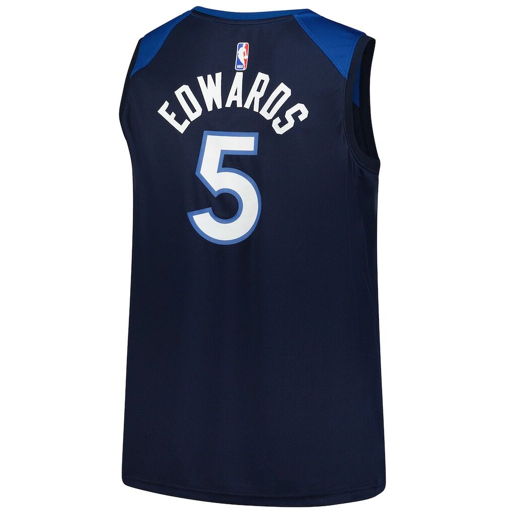 Anthony Edwards Minnesota Timberwolves Fashion7 Big & Tall Fast Break Jersey - Icon Edition