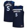 Anthony Edwards Minnesota Timberwolves Fashion7 Big & Tall Fast Break Jersey - Navy - Front View