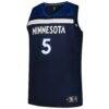 Anthony Edwards Minnesota Timberwolves Fashion7 Big & Tall Fast Break Jersey - Navy - Side View