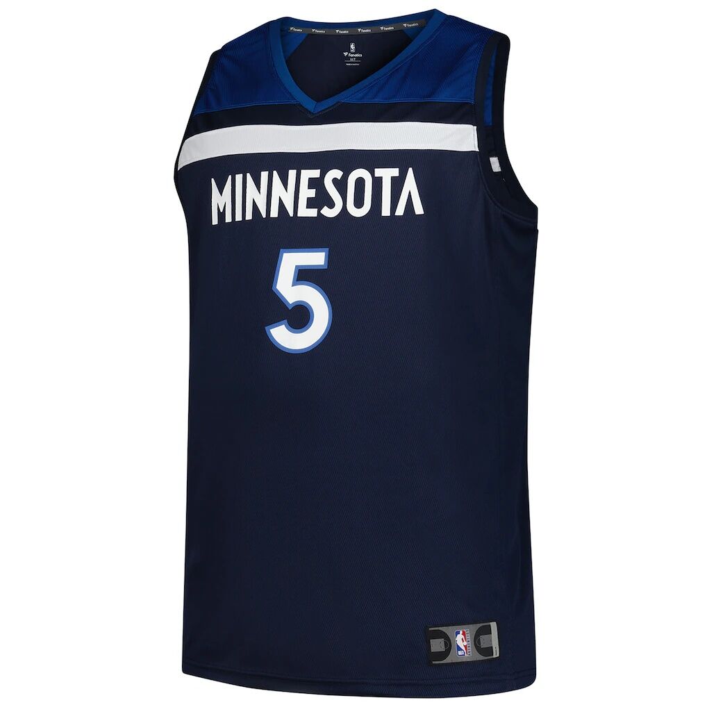 Anthony Edwards Minnesota Timberwolves Fashion7 Big & Tall Fast Break Jersey - Icon Edition